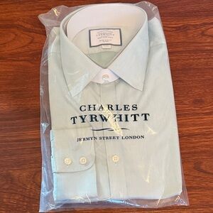 Charles Tyrwhitt Mint Green Dress Shirt Slim Fit